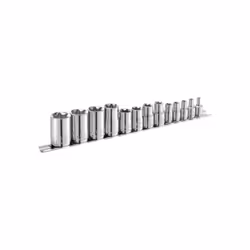 • Douilles Torx 1/4" : E4-E5-E6-E7-E8. • Douilles Torx 3/8" : E10-E12-E14-E16. • Douilles Torx 1/2" : E18-E20-E22-E24. • Livr ...