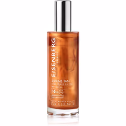 Prenez soin de l’aspect de votre bronzage. L’exceptionnelle Huile Visage & Corps SPF 6 Eisenberg Sublime Tan prend parfai ...