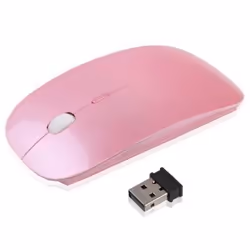 Souris optique sans fil Rose