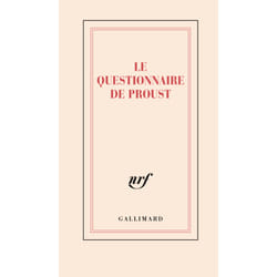 Carnet "proust le questionnaire"