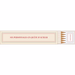 ISBN Étui crayons et gomme «six personnages en quête d'auteur» (papeterie), Français