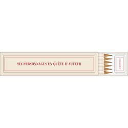 ISBN Étui crayons et gomme «six personnages en quête d'auteur» (papeterie)