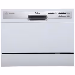 Amica ADP0601, Pose libre, Compact, Blanc, Acier inoxydable, Boutons, 1 Nombre de paniers