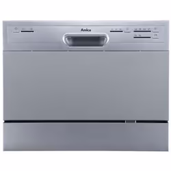 Amica ADP0601S, Pose libre, Compact, Argent, Acier inoxydable, Boutons, 1 Nombre de paniers