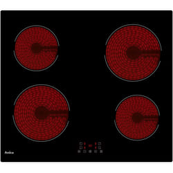 Amica AV3540C plaque Noir Intégré 59 cm Céramique 4 zone(s)