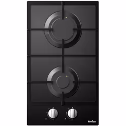 Amica AG2620N, Noir, Intégré, 30 cm, Gaz, 2 zone(s), 2 zone(s)