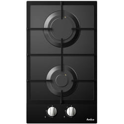 Amica AG2620N plaque Noir Intégré 30 cm Gaz 2 zone(s)