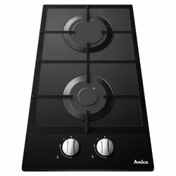 Amica AG2620N plaque Noir Intégré 30 cm Gaz 2 zone(s)