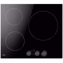 Amica AIM3530, Noir, Intégré, 59 cm, Plaque avec zone à induction, Verre, 3 zone(s)