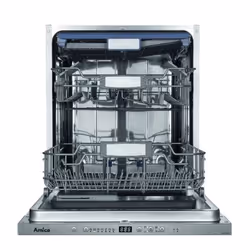 Amica ADF1423X/1, Entièrement intégré, Taille maximum (60 cm), Acier inoxydable, Boutons, LCD, 14 couverts