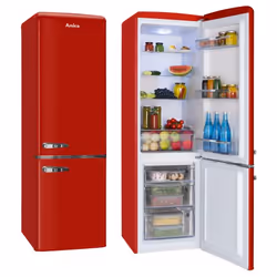 Amica AR8242R réfrigérateur-congélateur Pose libre 244 L E Rouge