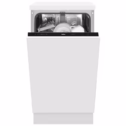 Amica ADFS0902N, Entièrement intégré, Compact (45 cm), Tactile, LED, Panier, 9 couverts