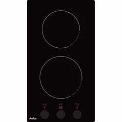Amica AIM2520T, Noir, Intégré, 29 cm, Plaque avec zone à induction, 2 zone(s), 2 zone(s)