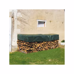 Bâche tas de bois en pe tissé 110g/m2. Excellente résistance mécanique et longue durée. Œillets de fixation tous les mètres.  ...