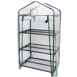Habillage de remplacement pour la serre Balcony 3 de Nortene En PVC Coloris : Transparent Porte équipée de double zip d’ouver ...