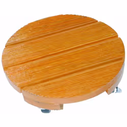 Support à roulettes pour déplacer facilement les objets imposants, tels que des pots de fleurs. Matière : Bois massif lasuré  ...