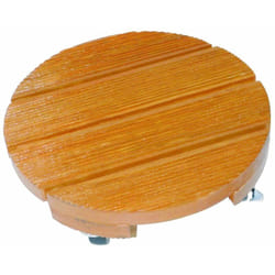 Nortene - Support à roulettes bois rond 'Flora Roll Lasure' - 50 cm