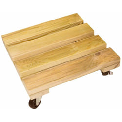 Nortene - Support à roulettes bois carré 'Flora Roll Autoclave'- 35 x 35 cm