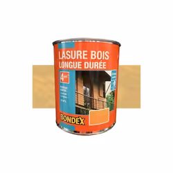 BONDEX Lasure Bois Longue Durée 4 ans Chêne Clair protège et décore tous les bois, extérieurs et intérieurs jusqu'à 4 ans de  ...