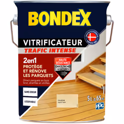 Vitrificateur Parquets/Escaliers - Trafic Intense - Satin - Bondex - BENEFICES : Protège et rénove les Parquets et Escaliers ...