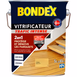 Vitrificateur Parquets/Escaliers - Trafic Intense - Satin - Bondex - BENEFICES : Protège et rénove les Parquets et Escaliers ...