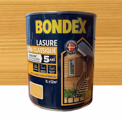 Lasure satinée chêne clair ultra classique 5 ans - 1L