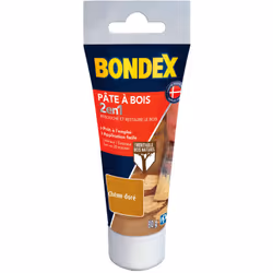 Pâte à Bois 2 en 1 - Retouche et Restaure le Bois - Bondex - BENEFICES : Produit 2 en 1 : Rebouche et Restaure le bois (petit ...