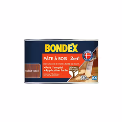 Pâte à bois chêne foncé 250 g CARACTERISTIQUESAvertissement : Dangereux. Respectez les précautions d'emploi. Fiche produit co ...