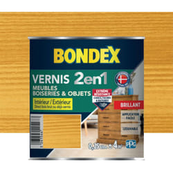 Bondex - Vernis intérieur 2 en 1 Chêne clair brillant 0,25 l