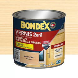 Vernis extérieur Bondex 2 en 1 Incolore brillant 0,25 l