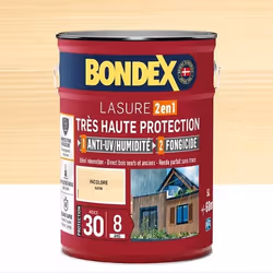 BONDEX Lasure Très Haute Protection 8 ans Incolore 5 L