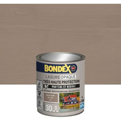 BONDEX - Lasure Opaque Indice 30 - Brun taupe Ral 1019 - Satin - 1L