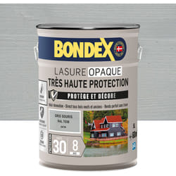 Bondex - Lasure Opaque Très Haute Protection 8 ans - 5L - Gris Souris ral 7038 - Satin