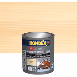 Lasure Protection Extrême 12 ans - Anti-UV et Très Fortes intempéries - Bondex - BENEFICES : Protège et décore les bois neufs ...