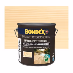 Le saturateur pour terrasses BONDEX est idéal pour entretenir, protéger et décorer les surfaces en bois. Sa technologie bioso ...