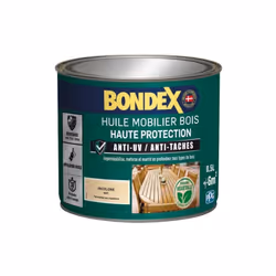 Haute protection : anti UV, anti taches, effet perlant. Imperméabilise, renforce et nourrit en profondeur tous types de bois  ...