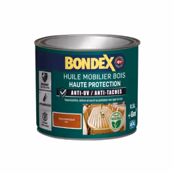Haute protection : anti UV, anti taches, effet perlant. Imperméabilise, renforce et nourrit en profondeur tous types de bois ...