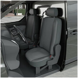 DBS - Housse de siège Auto / Utilitaire - Sur Mesure pour renault Kangoo 2 (Dès 01/2008) 2 sièges + tablette + accoudoir (siège rabattable)