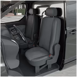 Ces Housses de sièges sont réalisées sur mesure pour votre RENAULT Master (De 11/1997 à 04/2010) 2 sièges. Elles s'adaptent p ...
