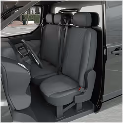 Ces Housses de sièges sont réalisées sur mesure pour votre FORD TRANSIT (De 04/2010 à 03/2014) 1 siège + banquette. Elles s'a ...
