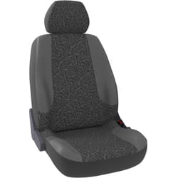 DBS - Housse de siège - Utilitaire - Simili Cuir - Siège conducteur - Gris - Universelles - Lavable