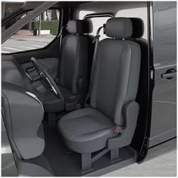 Fabriqué sur-mesure pour PEUGEOT Bipper / CITROEN Nemo / FIAT Fiorino (Dès 04/2008) 2 sièges + tablette, NE CONVIENT PAS aux  ...