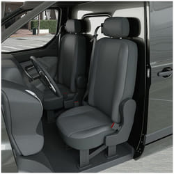 DBS - Housse siège Auto / Utilitaire - Sur Mesure pour peugeot Bipper / citroen Nemo / fiat Fiorino (Dès 04/2008) 2 sièges + tablette