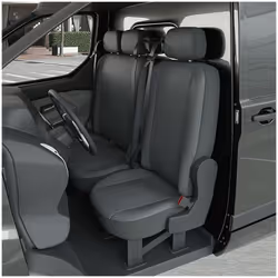 Ces Housses de sièges sont réalisées sur mesure pour votre FORD Transit Custom (De 09/2014 à 04/2019) 1 siège + 1 banquette.  ...