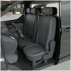 DBS - Housse siège Auto / Utilitaire - Sur Mesure pour ford Transit Custom (De 09/2014 à 04/2019) 1 siège + 1 banquette