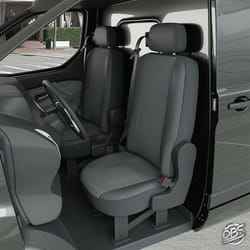 DBS - Housse de siège Auto / Utilitaire - Sur Mesure pour renault Kangoo 3 (Dès 04/2021) - 2 sièges + tablette