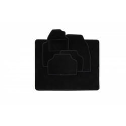 DBS - Tapis de Voiture + Coffre Rotterdam - Universel - Antidérapant - 4 Pièces : Avant + Arrière + Tapis de coffre - Tapis de sol Automobile - Haute