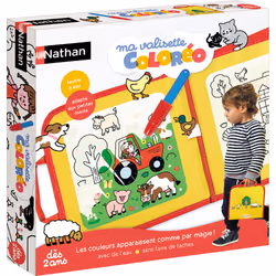 Nathan Ma valisette Coloréo, Album de coloriage pour enfants, 2 an(s), Multicolore