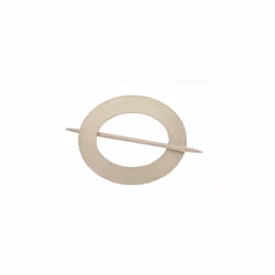 Embrasse Ovale Lin - Ateliers28 Cette embrasse ovale en PVC est idéale pour apporter une touche de modernité à votre décorati ...