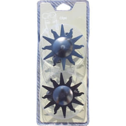 Embrasses pour rideaux pinces à rideaux modèle Soleil couleur nickel reflets noir lot de 2 pièces